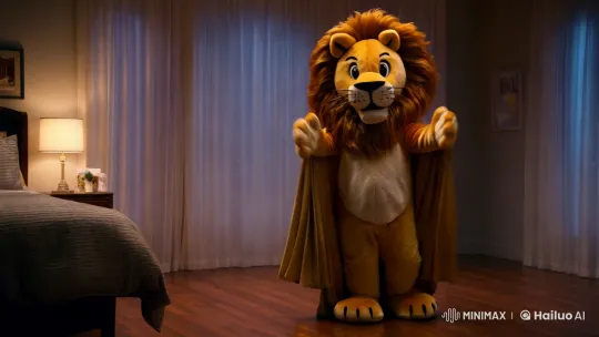 Mascot Costume Dance with Enigmatic Reveal – AI Generated Video | Hailuo AI