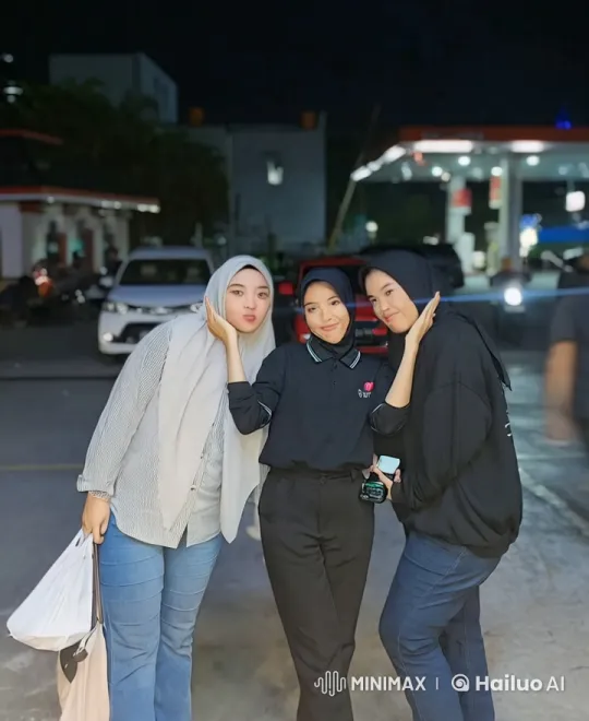 Nighttime Kungfu Choreography at Gas Station – AI Generated Video | Hailuo AI