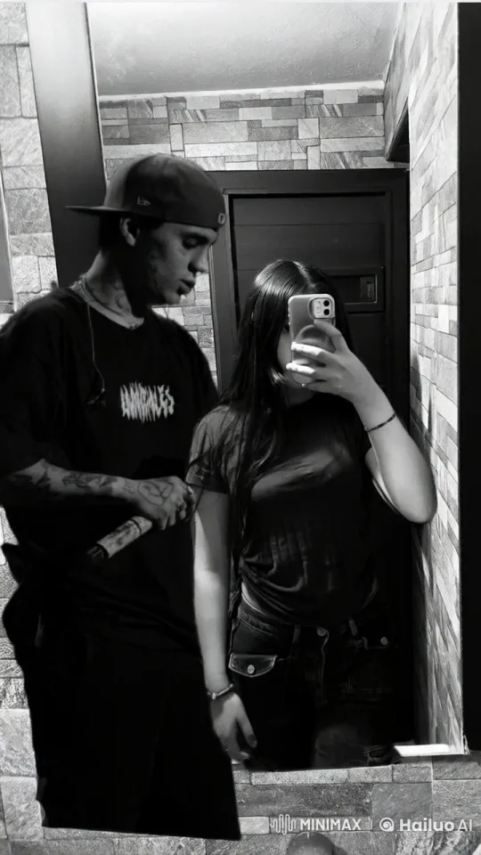 Affectionate Mirror Selfie in the Washroom – AI Generated Video | Hailuo AI
