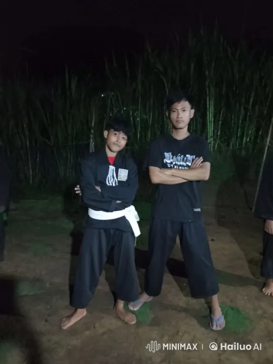 Nighttime Martial Arts Sparring and Victory Scene – AI Generated Video | Hailuo AI