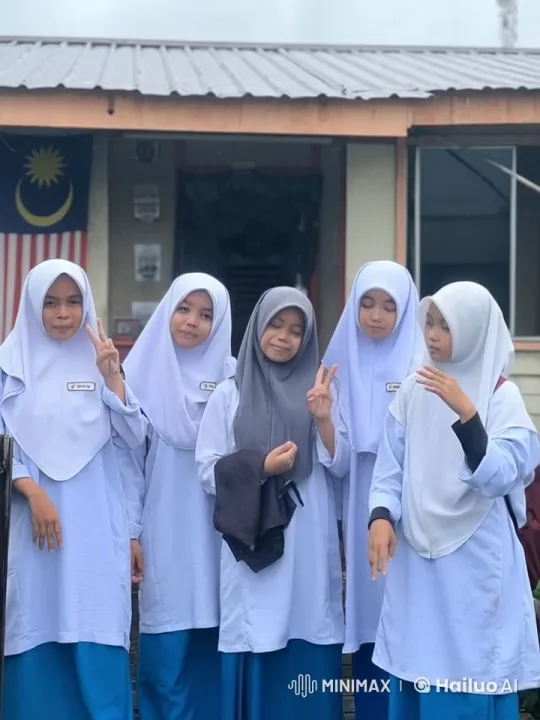 Malaysian Girls Perform Kungfu in School Uniforms – AI Generated Video | Hailuo AI