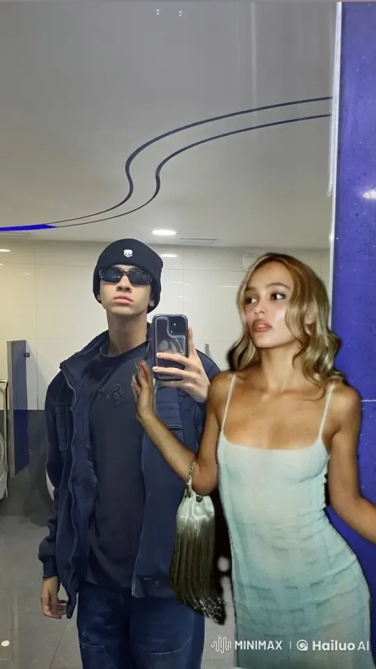 Couple Shares Tender Moment in Modern Bathroom – AI Generated Video | Hailuo AI