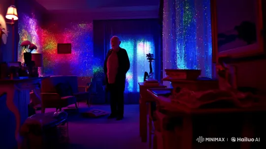 Dreamlike Transition from Surreal Room to Desert with Disturbing End – AI Generated Video | Hailuo AI