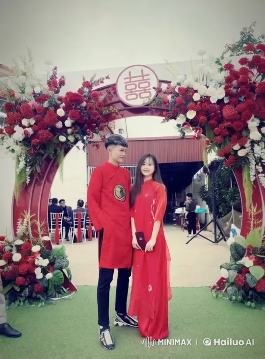 Young Couple's Energetic Kung Fu Display at Celebration – AI Generated Video | Hailuo AI
