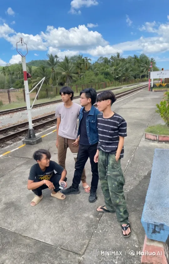 Martial Arts Showdown on Serene Railway Platform – AI Generated Video | Hailuo AI