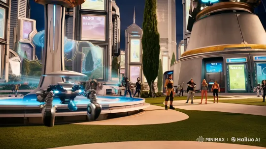 Young Man Explores Futuristic City, Astounded by Advanced Tech – AI Generated Video | Hailuo AI