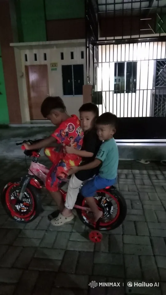 Nighttime Playful Kung Fu on Toy Bike – AI Generated Video | Hailuo AI
