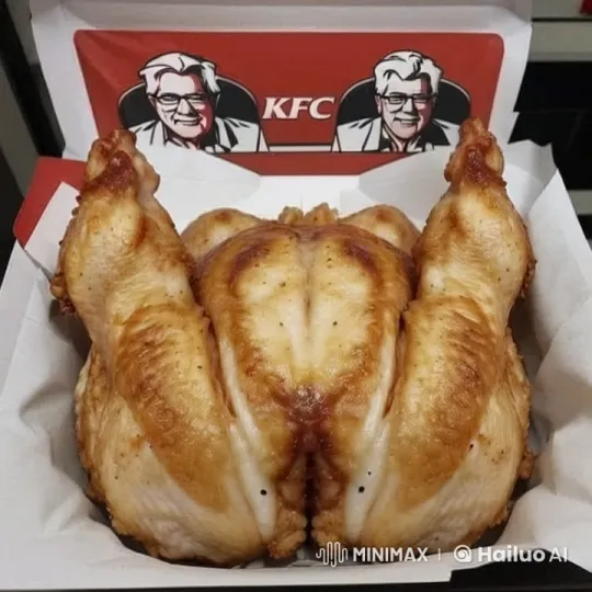 Girl Performs Kungfu with Roasted Chicken in Background – AI Generated Video | Hailuo AI