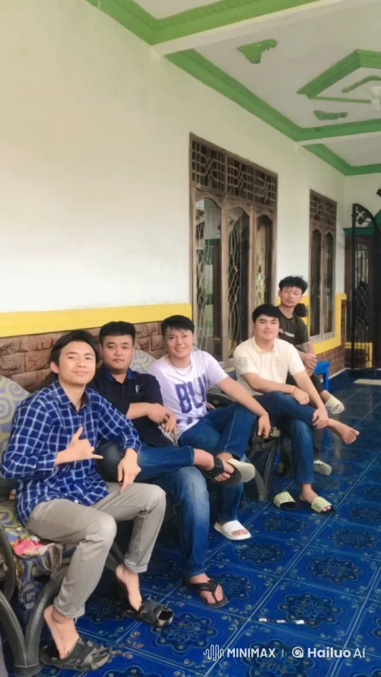 Friends Practice Energetic Kungfu on Patio – AI Generated Video | Hailuo AI
