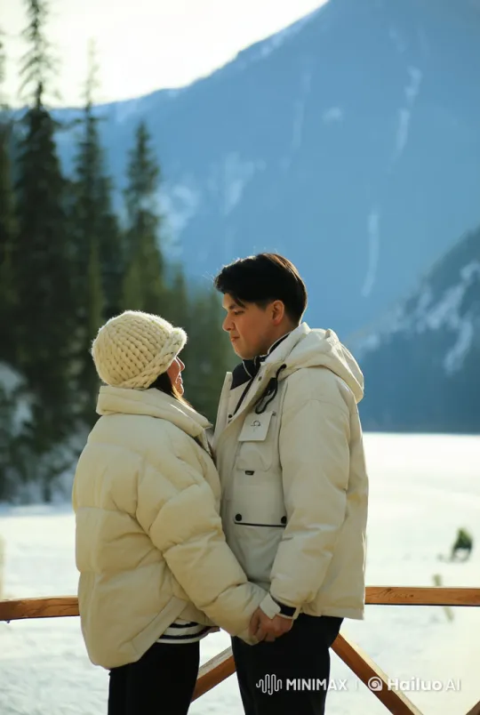 Couple's Intense Martial Arts Battle in Snowy Mountains – AI Generated Video | Hailuo AI