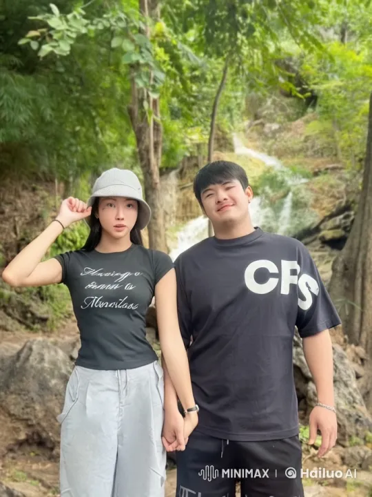 Martial Arts Combat in Lush Forest with Waterfall Background – AI Generated Video | Hailuo AI