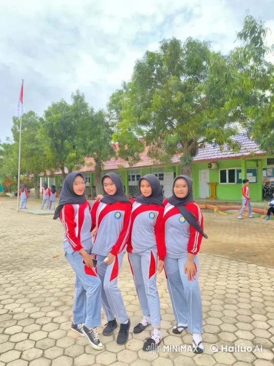 Students Practice Synchronized Kung Fu in School Courtyard – AI Generated Video | Hailuo AI