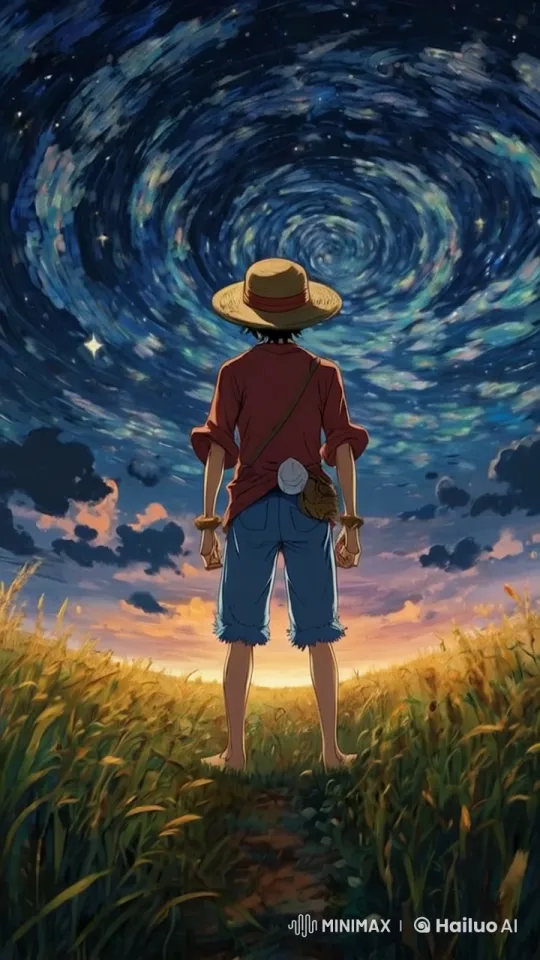 Luffy Triumphs Over Van Gogh's Starry Night – AI Generated Video | Hailuo AI