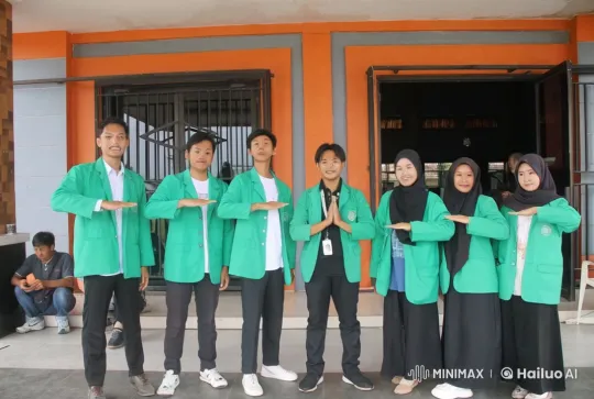 Six Green Jacketed Fighters Perform Dynamic Kung Fu Routine – AI Generated Video | Hailuo AI