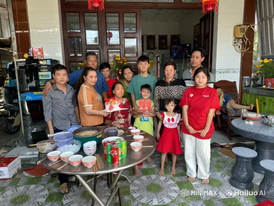 Family Kung Fu Gathering in Festive Decor – AI Generated Video | Hailuo AI