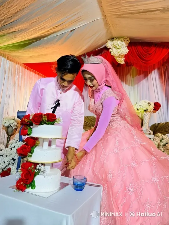 Wedding Cake Cutting and Kung Fu Surprise – AI Generated Video | Hailuo AI