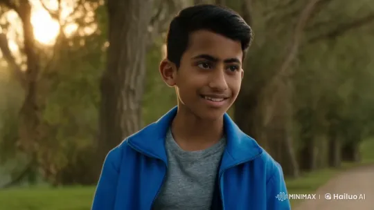 Young Boy Embraces Serenity on a Nature Walk – AI Generated Video | Hailuo AI