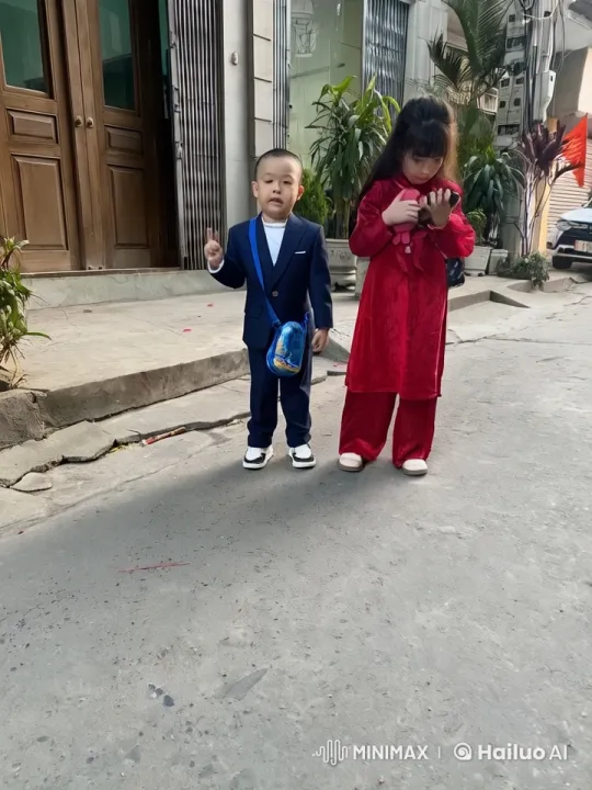 Children's Energetic Kung Fu Display on Quiet Street – AI Generated Video | Hailuo AI