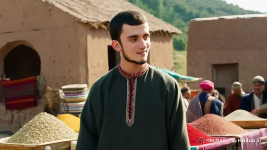 Young Man's Journey Through Tajik Village Life – AI Generated Video | Hailuo AI