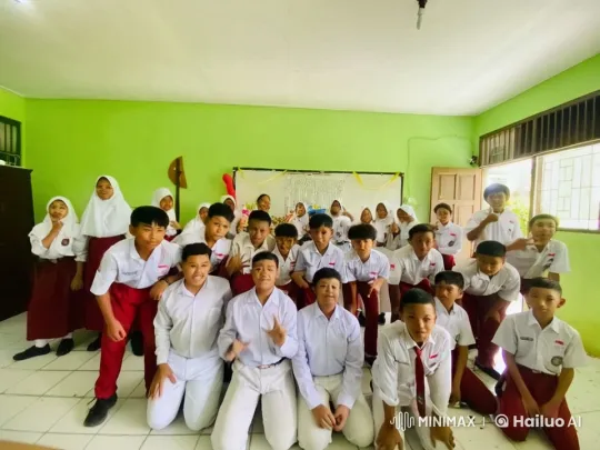 Schoolchildren Practice Kungfu in Playful Classroom Scene – AI Generated Video | Hailuo AI