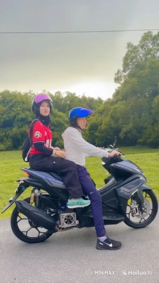 Kungfu Fight on Motorbike Amidst Nature – AI Generated Video | Hailuo AI