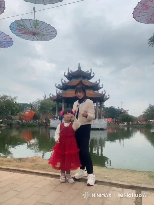Kungfu Practice: Adult and Child in Playful Fight – AI Generated Video | Hailuo AI