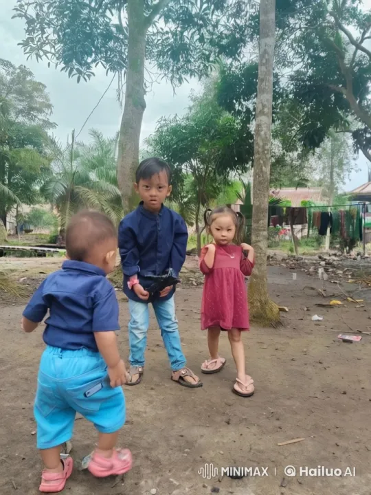 Children's Playful Kung Fu Fight in Rustic Setting – AI Generated Video | Hailuo AI
