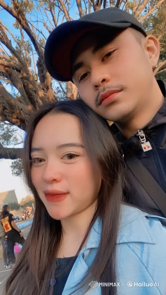 Young Couple Shares Tender Moment Outdoors – AI Generated Video | Hailuo AI