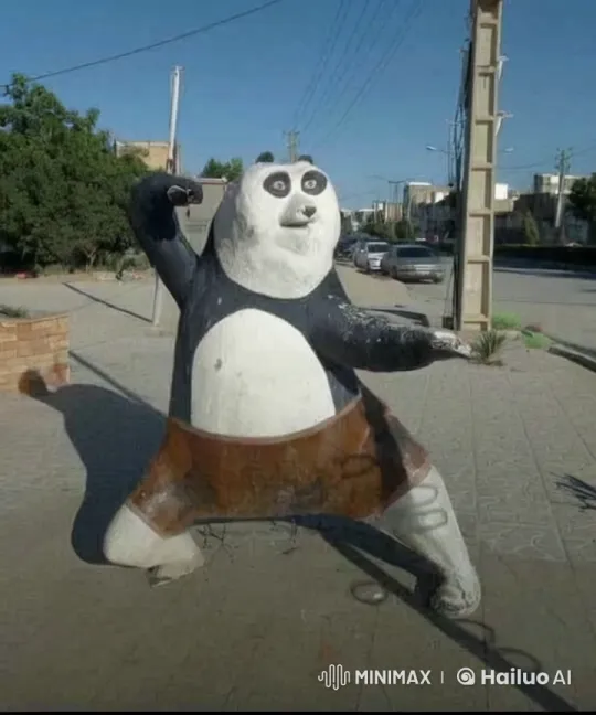Panda Martial Artist Faces Shrek in Dynamic Sword Battle – AI Generated Video | Hailuo AI