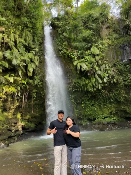 Martial Artists Display Skills in Jungle Waterfall Setting – AI Generated Video | Hailuo AI