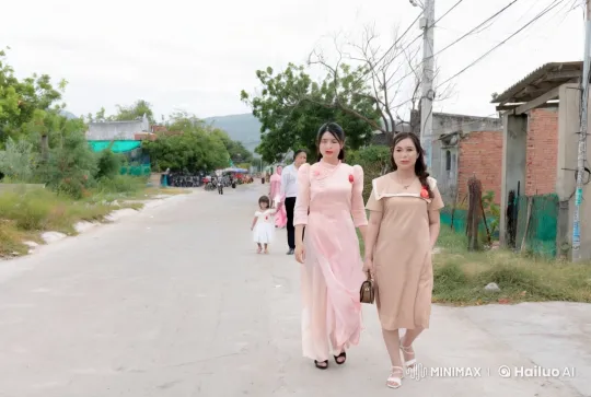 Traditional Outfits: Women's Martial Arts in Tranquil Town – AI Generated Video | Hailuo AI