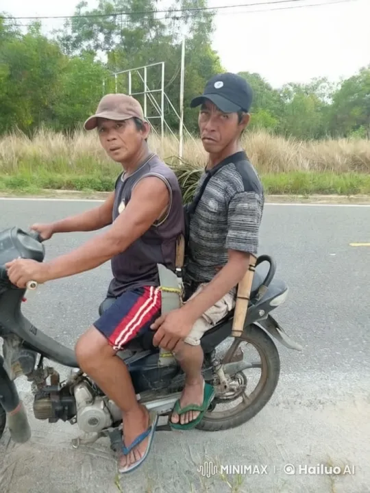 Two Men Enjoy a Spontaneous Dance on a Motorbike – AI Generated Video | Hailuo AI