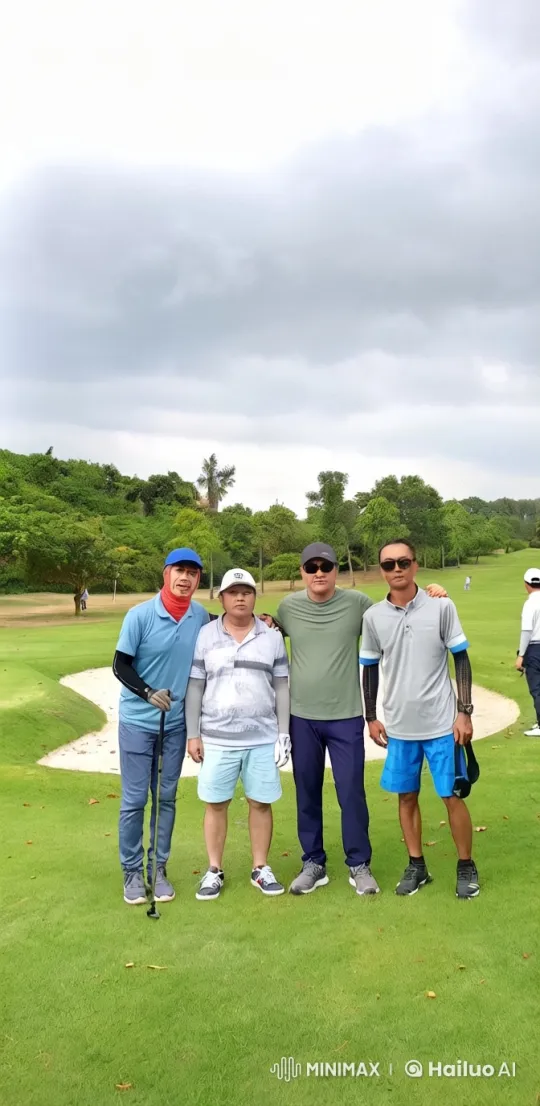 Kungfu Fight Showcased on Golf Course Background – AI Generated Video | Hailuo AI