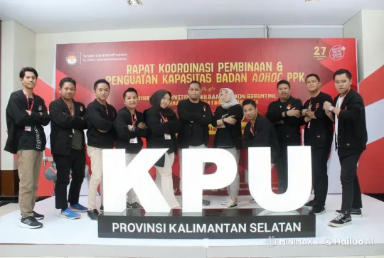 KPU Event Showcases Synchronized Kungfu Performance in South Kalimantan – AI Generated Video | Hailuo AI