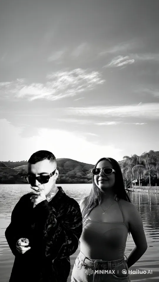 Romantic Lakeside Kiss at Sunset – AI Generated Video | Hailuo AI