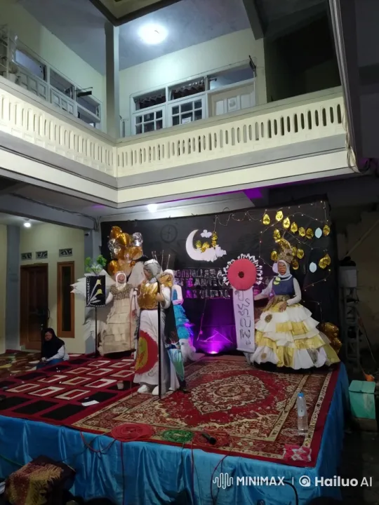 Vibrant Stage Show with Colorful Decor and Performers – AI Generated Video | Hailuo AI