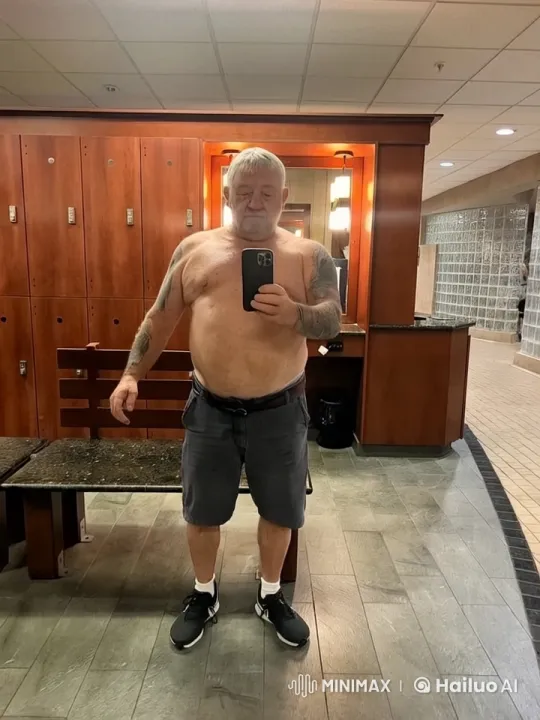 Shirtless Man Twerking in Gym Locker Room – AI Generated Video | Hailuo AI