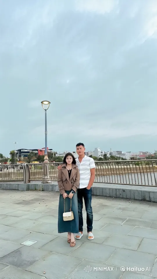 Martial Arts Display by Man and Woman by River – AI Generated Video | Hailuo AI