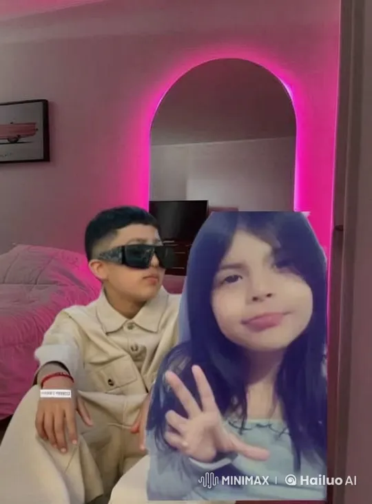 Romantic Moment Between Young Couple in Pink Bedroom – AI Generated Video | Hailuo AI