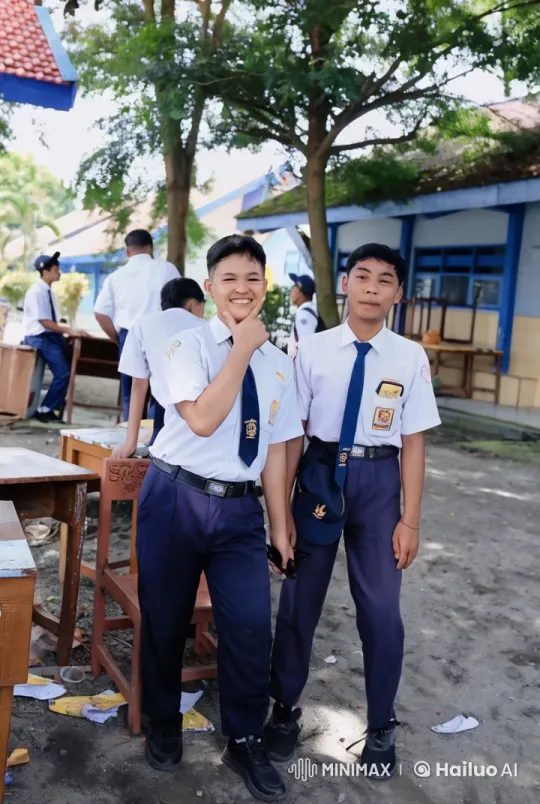 Students Displaying Energy and Skills in Schoolyard – AI Generated Video | Hailuo AI