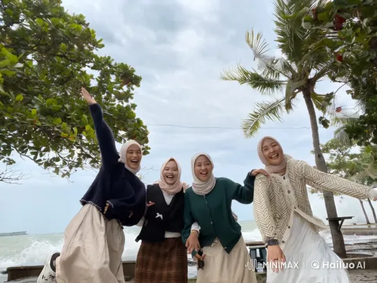 Women Practicing Kung Fu at Scenic Seaside – AI Generated Video | Hailuo AI