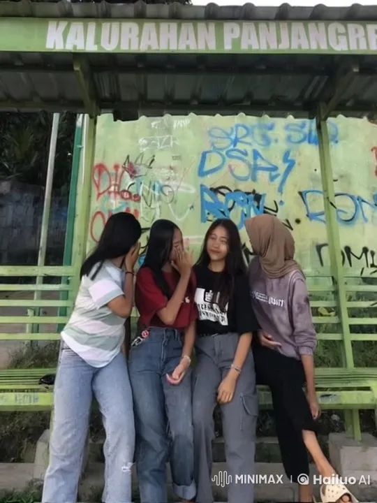 Friends at Bus Stop Engage in Impromptu Kung Fu Fight – AI Generated Video | Hailuo AI