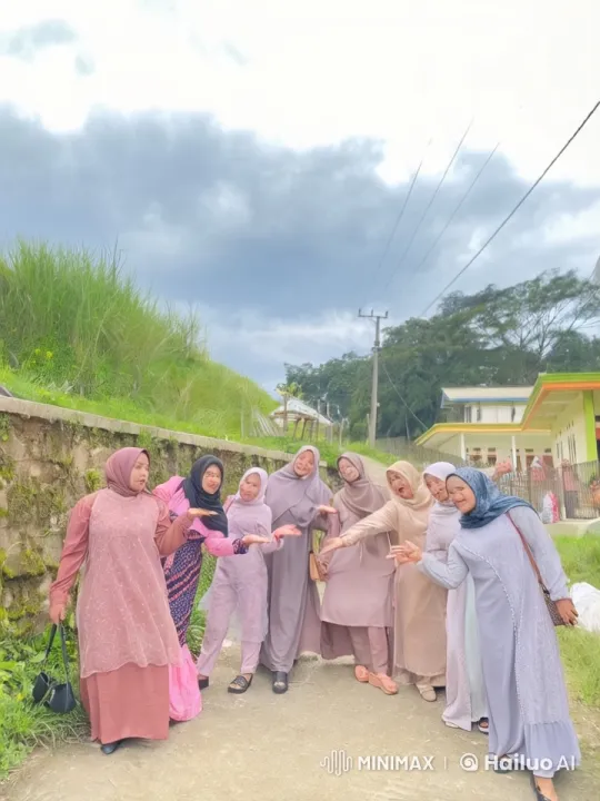 Colorful Attired Women Perform Playful Kungfu in Scenic Countryside – AI Generated Video | Hailuo AI