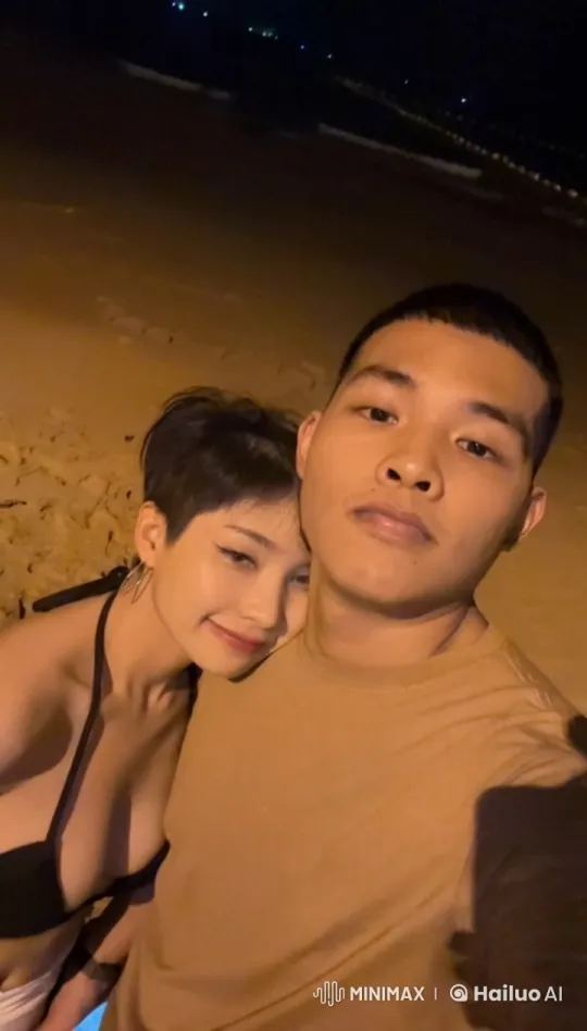 Nighttime Beach Kung Fu Fight Scene – AI Generated Video | Hailuo AI