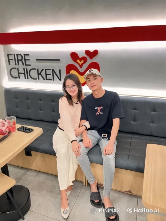 Dynamic Kungfu Duo Showcases Skills in Fire Chicken Restaurant – AI Generated Video | Hailuo AI