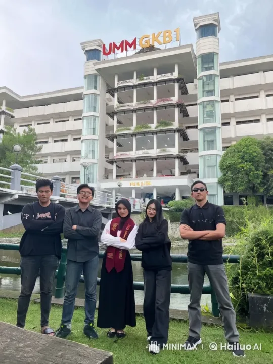 Five Individuals Showcase Kung Fu Skills in Front of UMM GKB1 Building – AI Generated Video | Hailuo AI