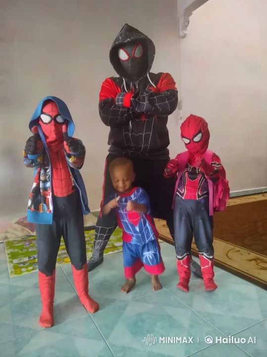 Spiderman Squad Showcases Martial Arts in Live2D Animation – AI Generated Video | Hailuo AI