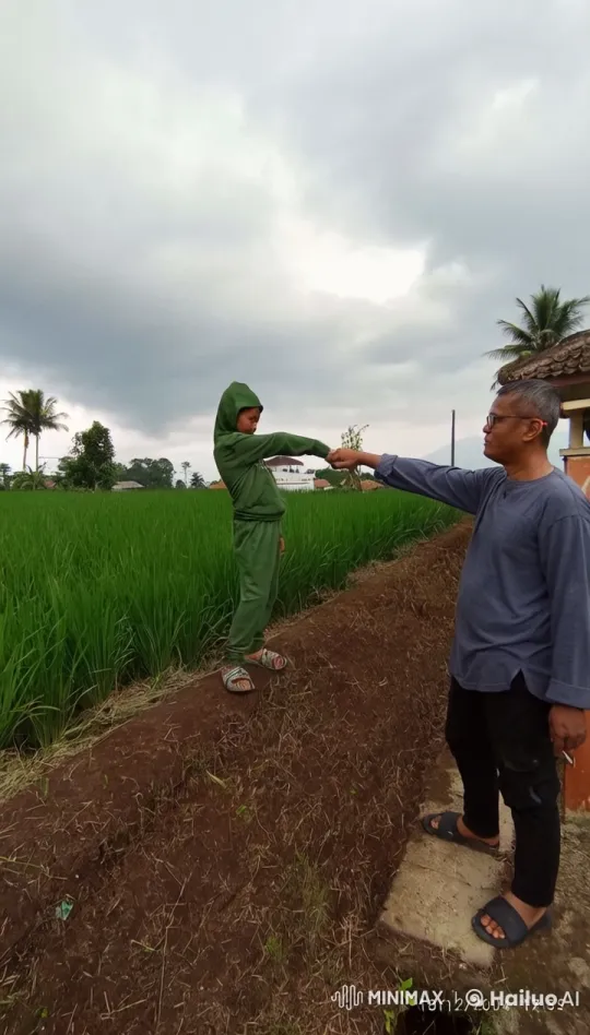 Traditional Martial Arts Display in Paddy Fields – AI Generated Video | Hailuo AI