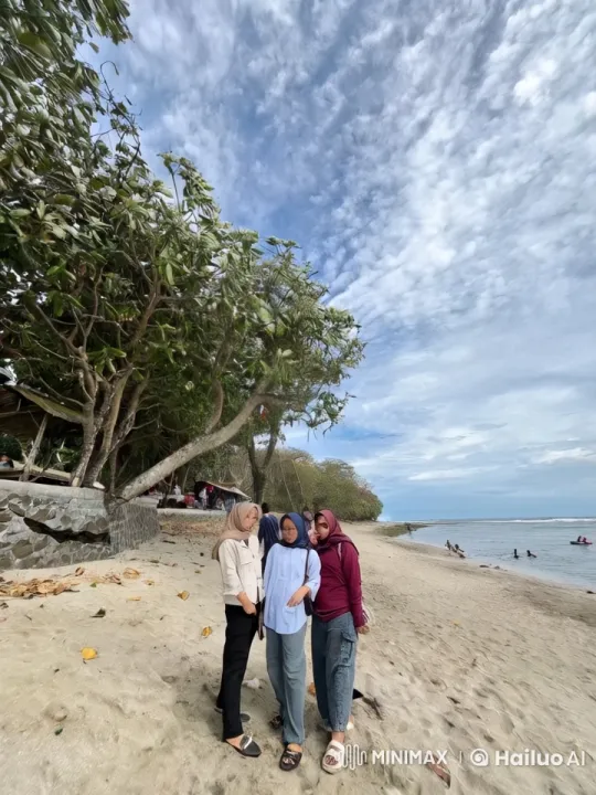 Friends Display Martial Arts on a Serene Beach – AI Generated Video | Hailuo AI