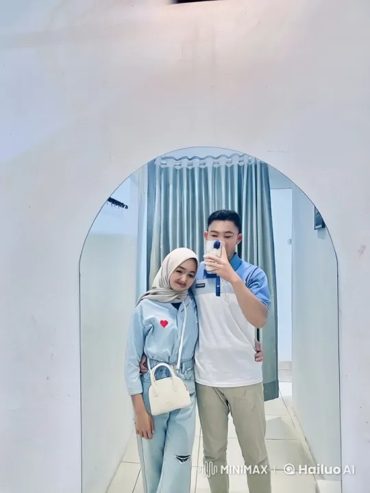 Couple Performs Synchronized Kung Fu in Pastel Hallway – AI Generated Video | Hailuo AI